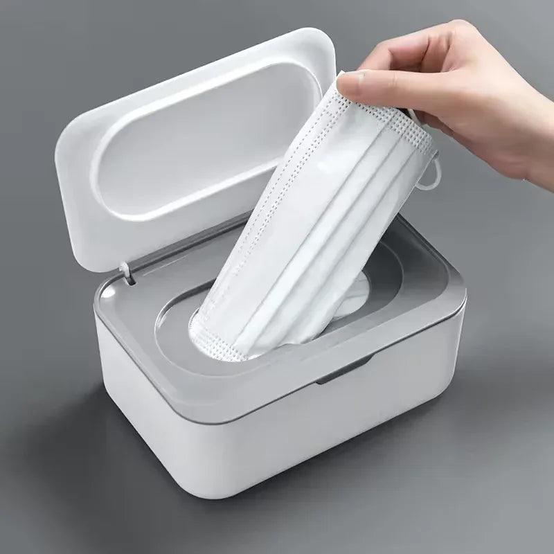 Wet Wipes Dispenser with Lid – Durable Tissue Case