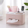Nordic Style Tissue Box – Waterproof 2-Compartment Holder - Clarify.pk