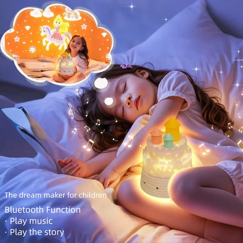 Rotating Unicorn Castle Projector Lamp