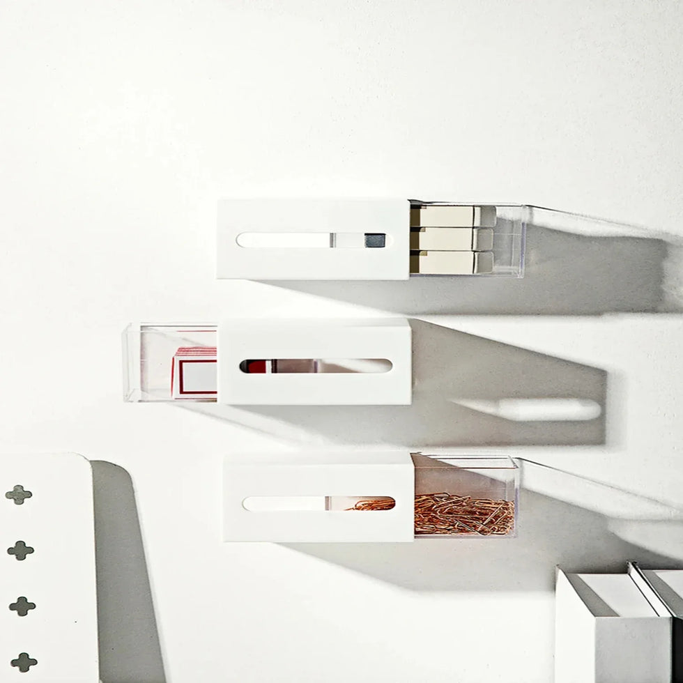 Punch-Free Makeup Cotton & Hair Clip Storage Box - Clarify.pk