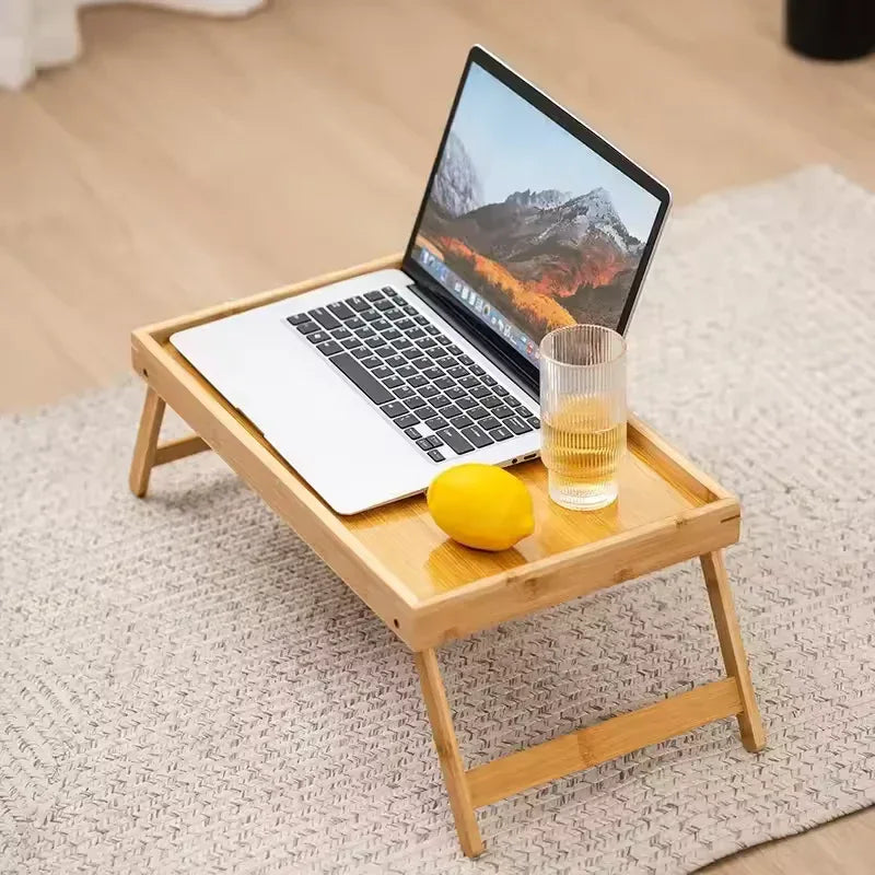 Bamboo Bed Tray – Laptop & Food Serving Table - Clarify.pk