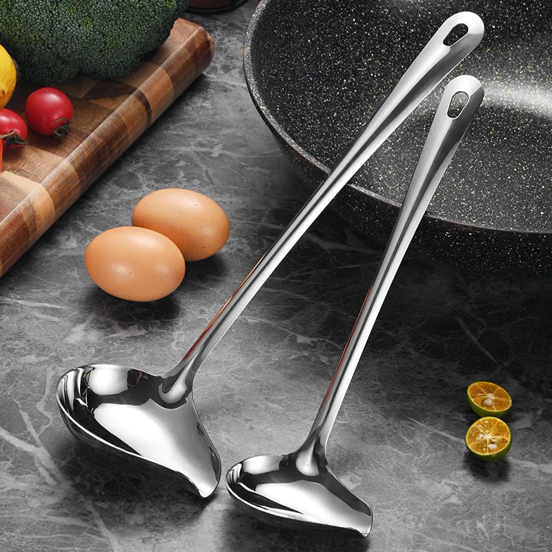 Stainless Steel Duckbill Spoon – Long Handle Sauce Ladle
