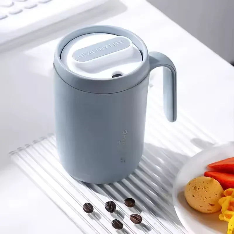 500ml پورٹ ایبل کافی کپ - کور کے ساتھ تخلیقی پی پی لائنر ٹریول مگ