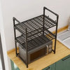 2-Layer Microwave Oven Storage Rack – Kitchen Organizer - Clarify.pk
