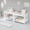 Double Deck Desk Storage Rack - Open Frame Office Organizer