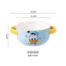 Disney Mickey & Friends Ceramic Baby Bowl – Donald Duck Themed Toddler Feeding Bowl with Matching Spoon