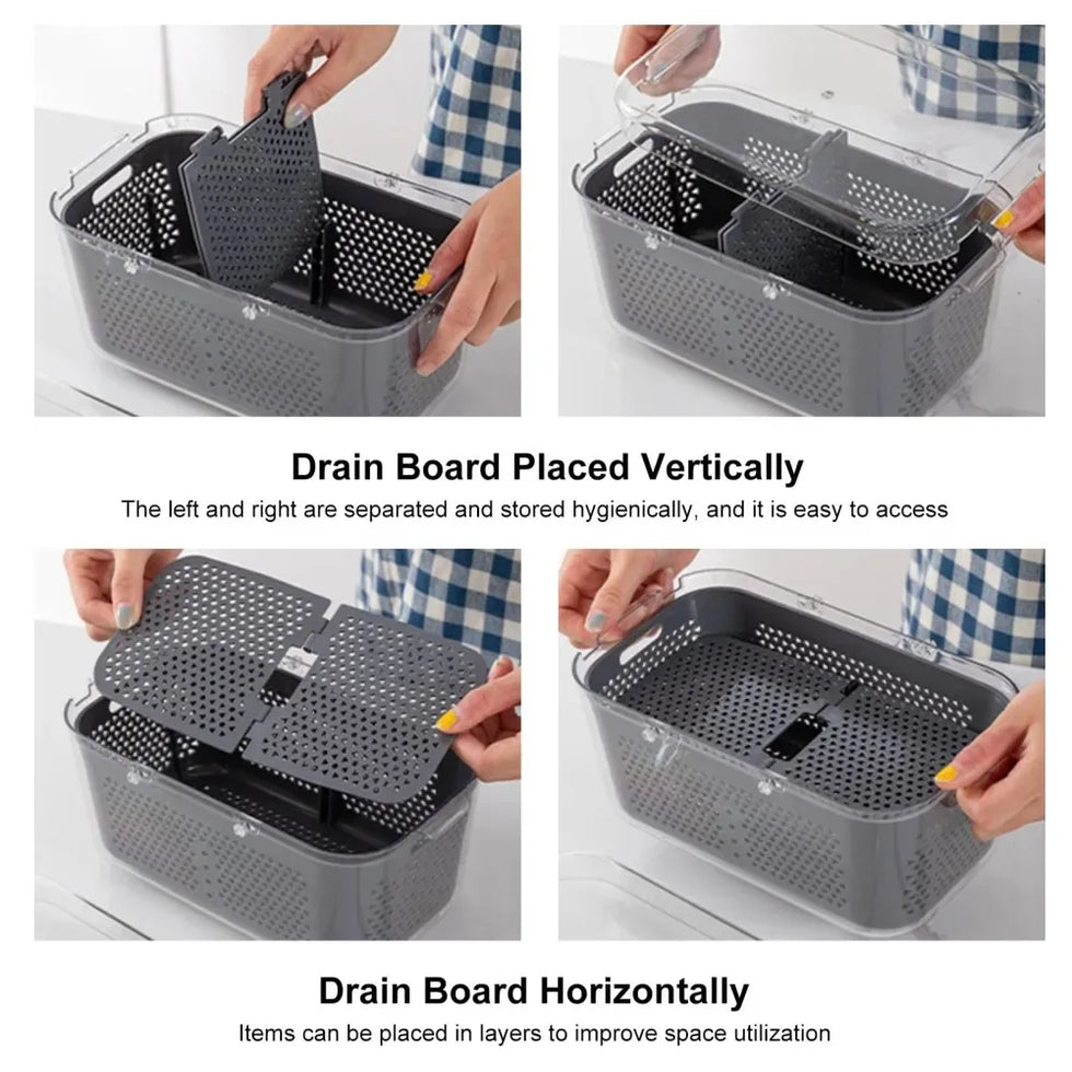 22-in-1 Vegetable Cutter with Container – Multi-Functional Food Chopper & Grater - Clarify.pk