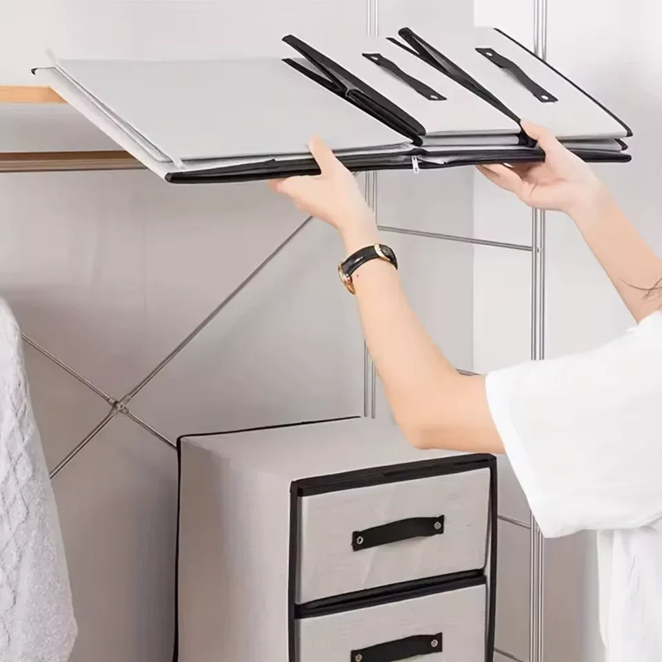 1pc Bra & Panty Organizer, Underwear Drawer Box With 2-layer, Closet Basket For Tie, Socks, Household Space Saving Organizer