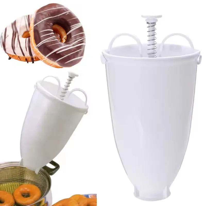Donut Maker with Plunger Dispenser – 10cm Baking Mold