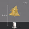 Golden Metal Leaf Desktop Decor - Luxury Home Ornament
