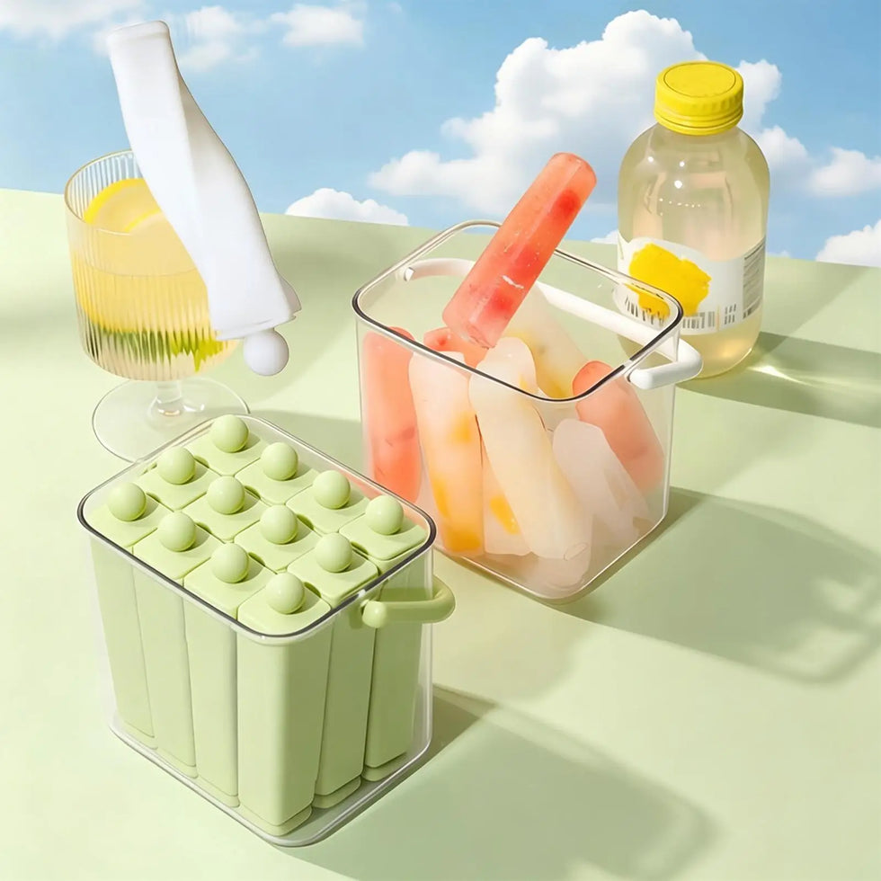 Silicone Ice Pop Maker - Reusable Ice Cream Bar Mold