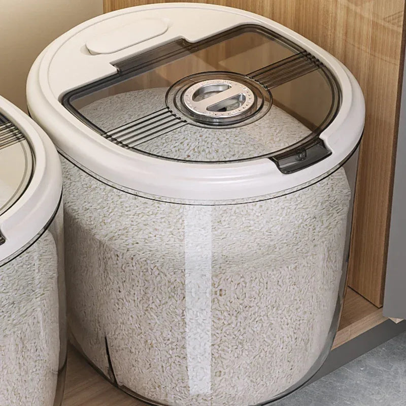 Acrylic Kitchen Rice Storage Box – Airtight Food Container for Grains & Pulses - Clarify.pk