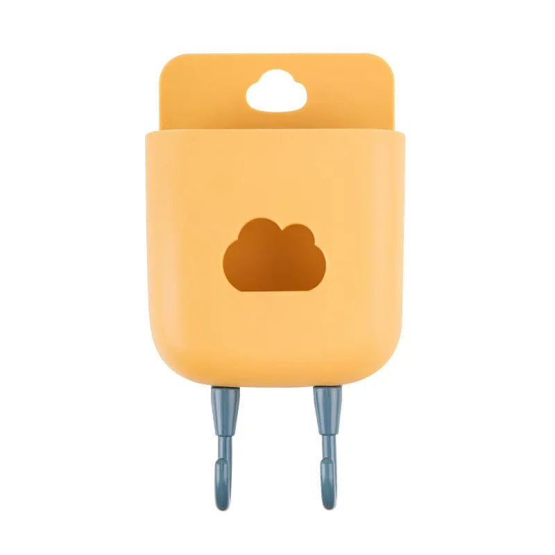 Wall-mounted TV Air Conditioner Remote Control Wall Storage Box Punch-free Mobile Phone Storage Shelf Bathroom Storage Basket