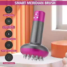 Electric Meridian Brush Massager – Gua Sha, Hot Compress & Fat Burner - Clarify.pk