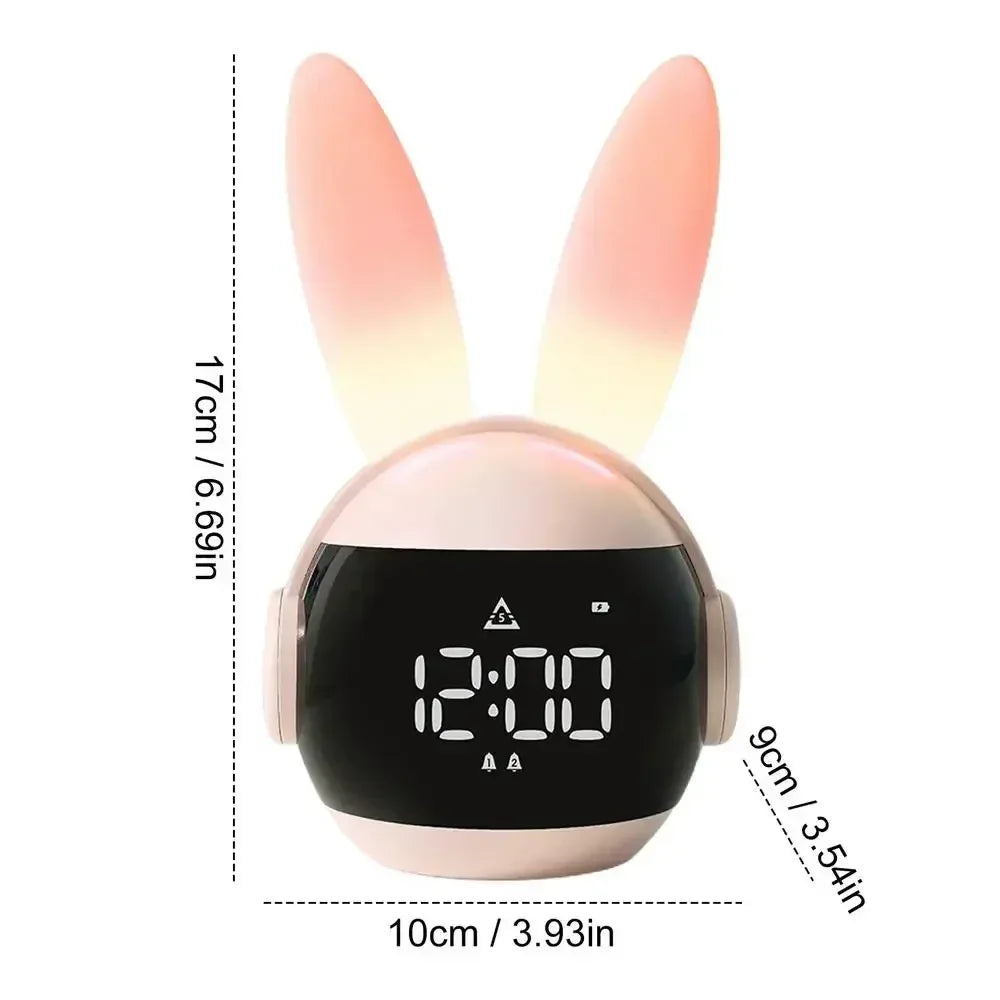 Rabbit Digital Alarm Clock – LED Display Bedside Clock - Clarify.pk