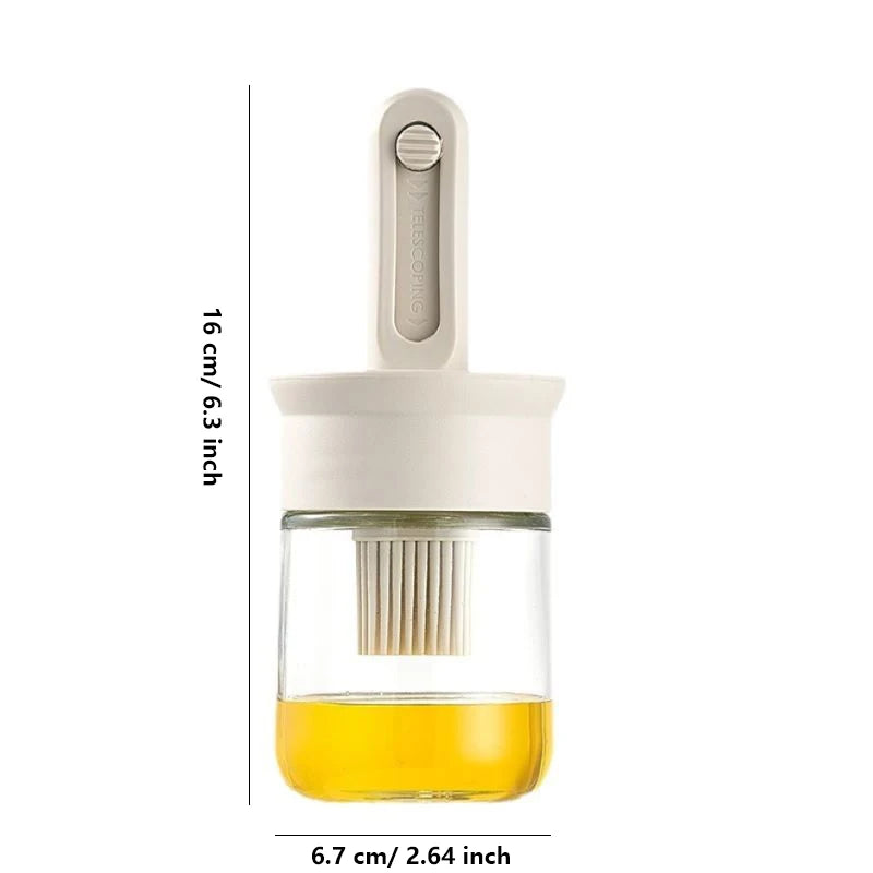 Glass Oil Dispenser Bottle 300ml – Leak Proof Kitchen Oil Pot