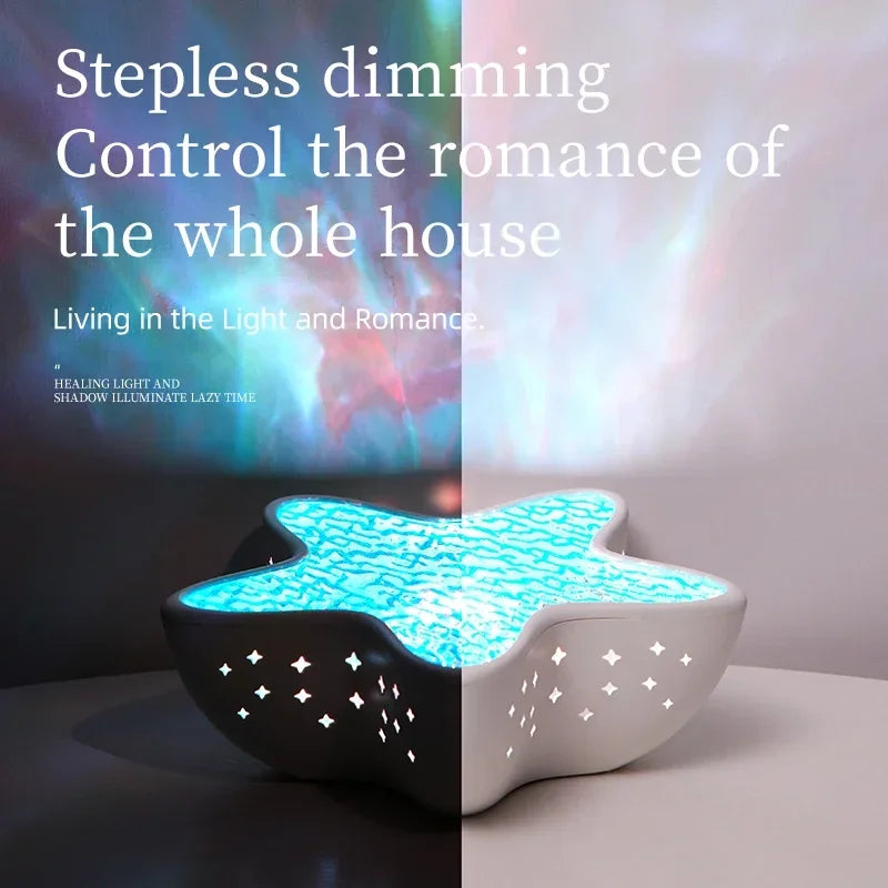 LED Starfish Galaxy Night Light – Dreamy Sky Projector