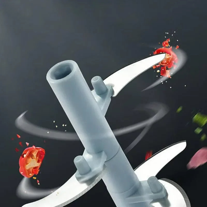 Spin Blade Chopper – Manual Vegetable Cutter