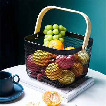 Metal Mesh Hanging Basket - Clarify.pk