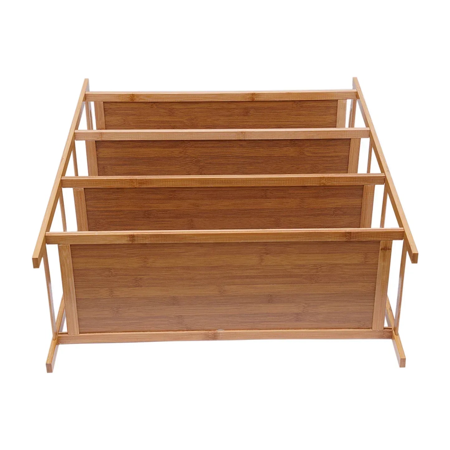 Premium 4-Layer Bamboo Shoe Rack - Clarify.pk