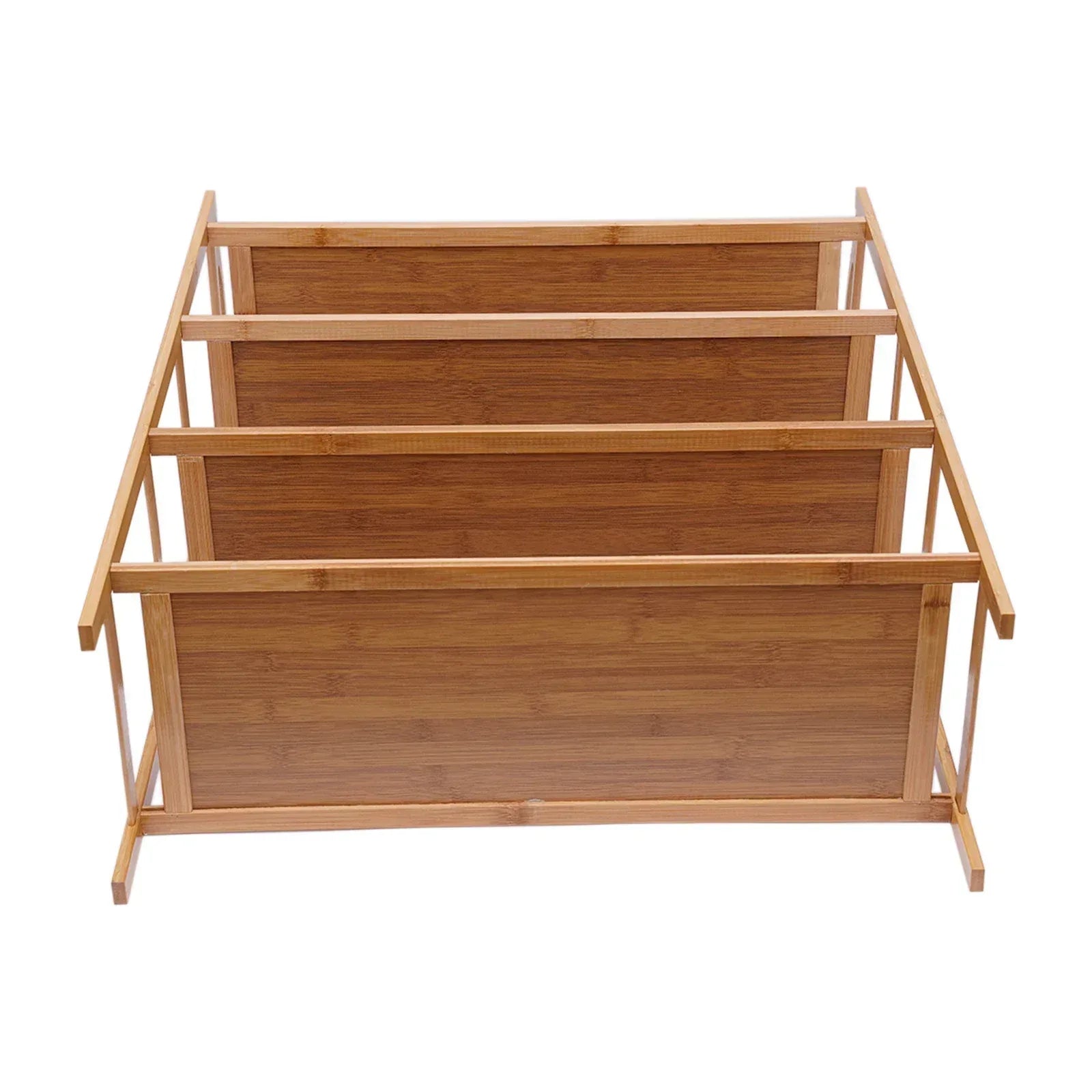 Premium 4-Layer Bamboo Shoe Rack - Clarify.pk