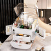 Elite Desktop Makeup Organizer – Large Capacity & Dust-Proof Protection