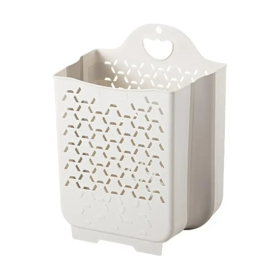 Wall-Mounted Hanging Laundry Basket – Space-Saving Hamper