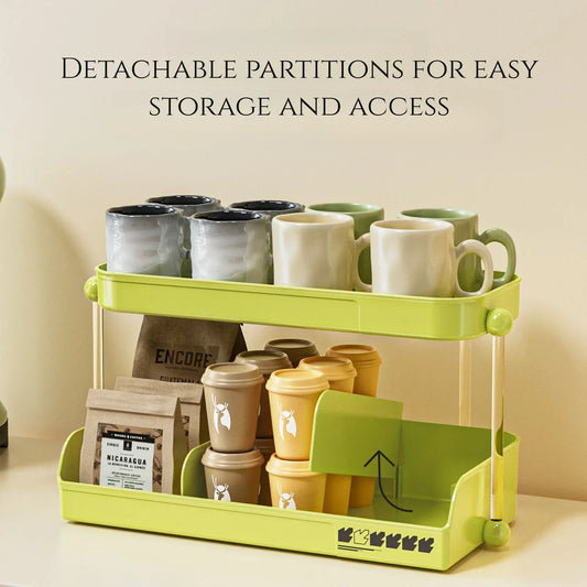 2-Tier Storage Organizer Rack - Clarify.pk