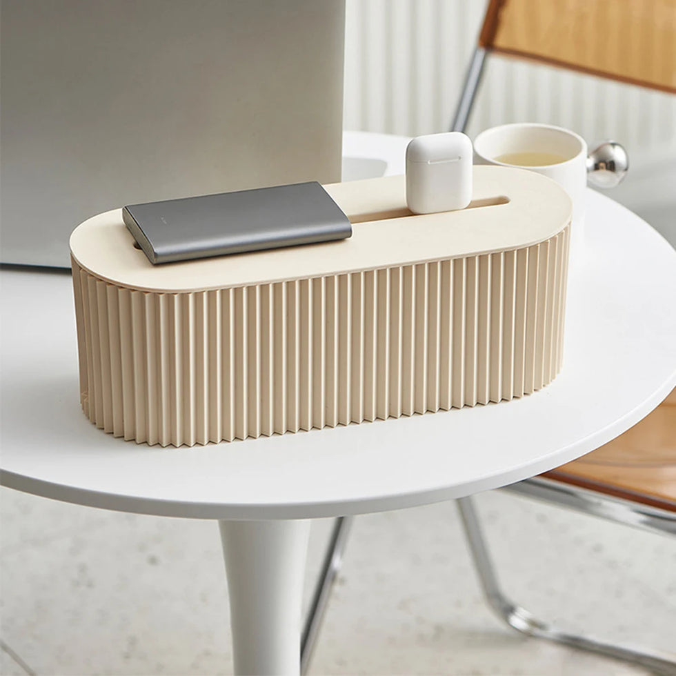 Nordic Plug Board Storage Box - Cable Organizer & WiFi Router Shelf