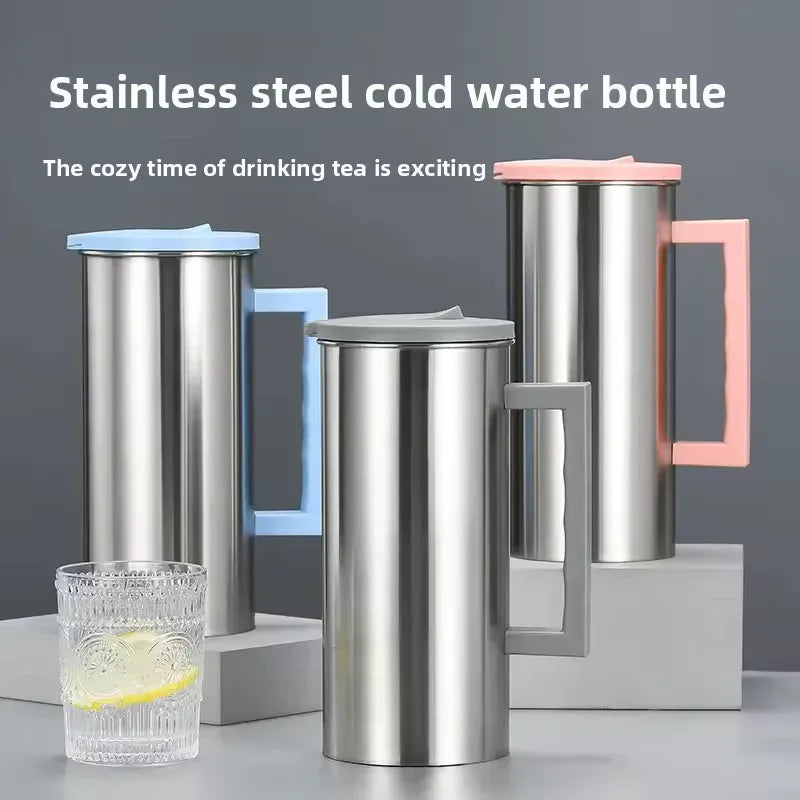 Stainless Steel Hot & Cold Water Pot – Large Capacity - Clarify.pk