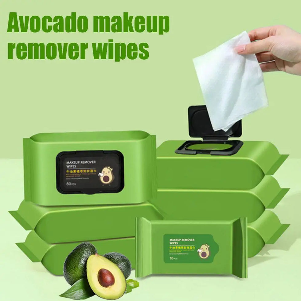 Avocado Makeup Remover Wipes – 80 Pcs Pack