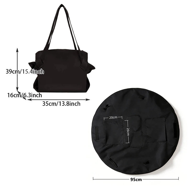 Foldable Travel Organizer Bag | Camping Mat & Picnic Tote