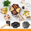 Kitchen Egg Frying Pan Nonstick Egg Frying Pan 4-Cup Heart Easy to Clea Cup Egg Pan for Pancake for Gas Stove Induction Cookware
