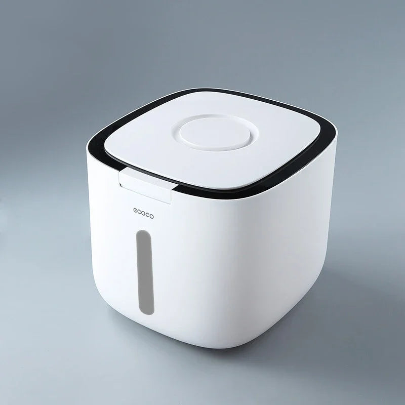 5/10 Kg Sealed Rice Storage Bucket, Nano Kitchen Food Collection Bin with Flip Top Lid, Airtight Grain Container for Home Use