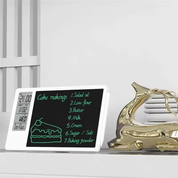 Desktop Writing Tablet with Clock & Temperature Display - Clarify.pk