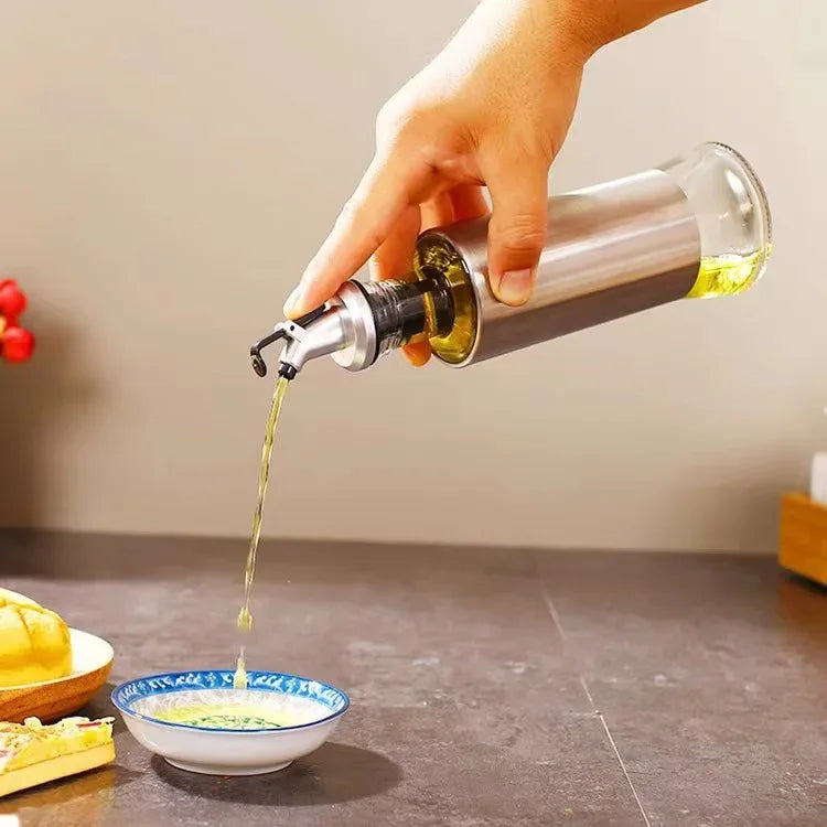 300ml Glass Oil Bottle – Leak-Proof Dispenser for Kitchen