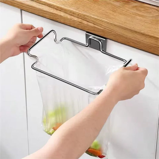 Kitchen Trash Rack – Cabinet Door Garbage Bag Holder - Clarify.pk