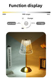 Luxury LED Atmosphere Desk Lamp – USB Rechargeable Dimmable Night Light