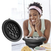 Silicone Ice Face Wash Bowl - Foldable Cold Compress Facial Tool