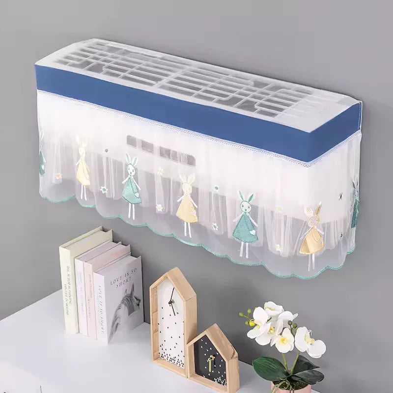 Air Conditioner Dust Cover – Wall-Mounted Washable AC Protector (Random) - Clarify.pk