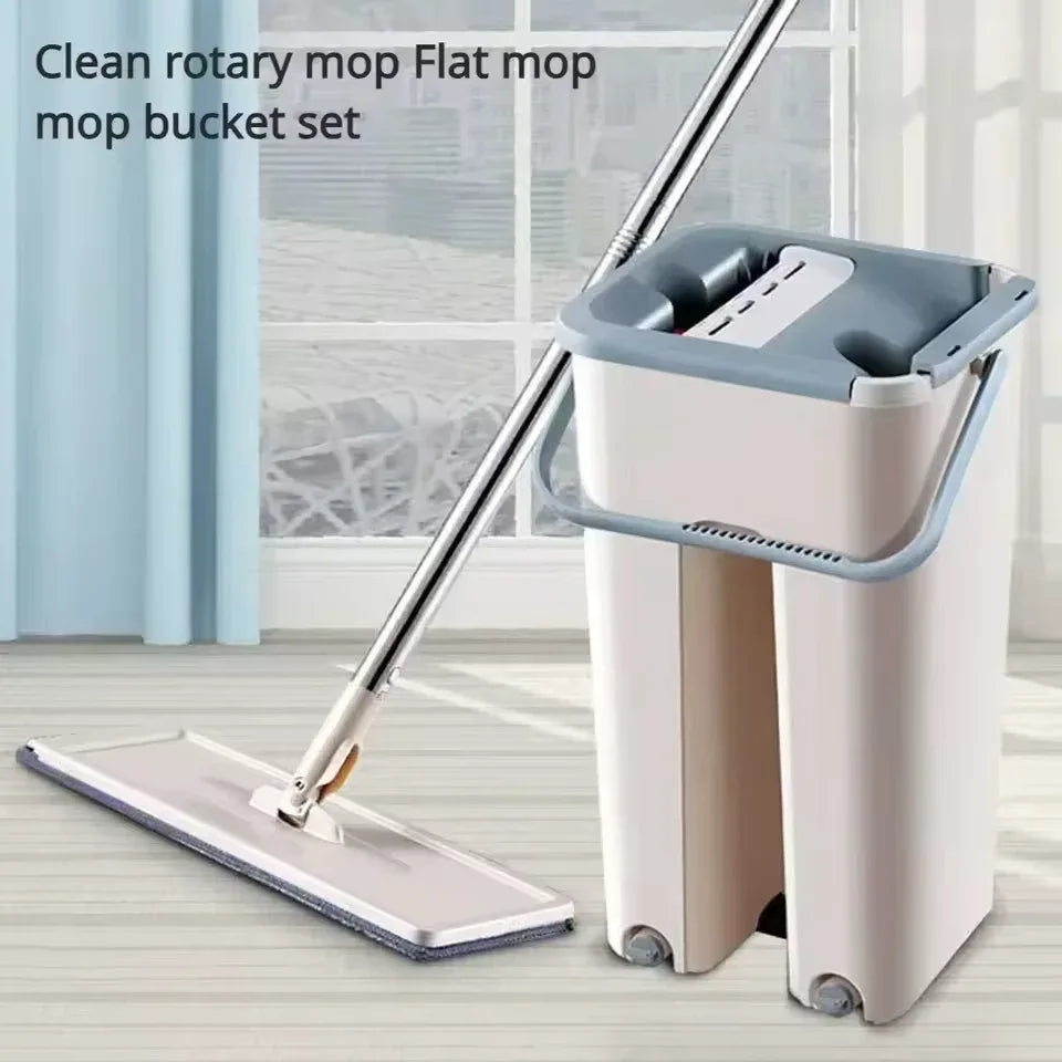 Self-Cleaning Magic Mop with Bucket for Easy Floor Cleaning - Clarify.pk
