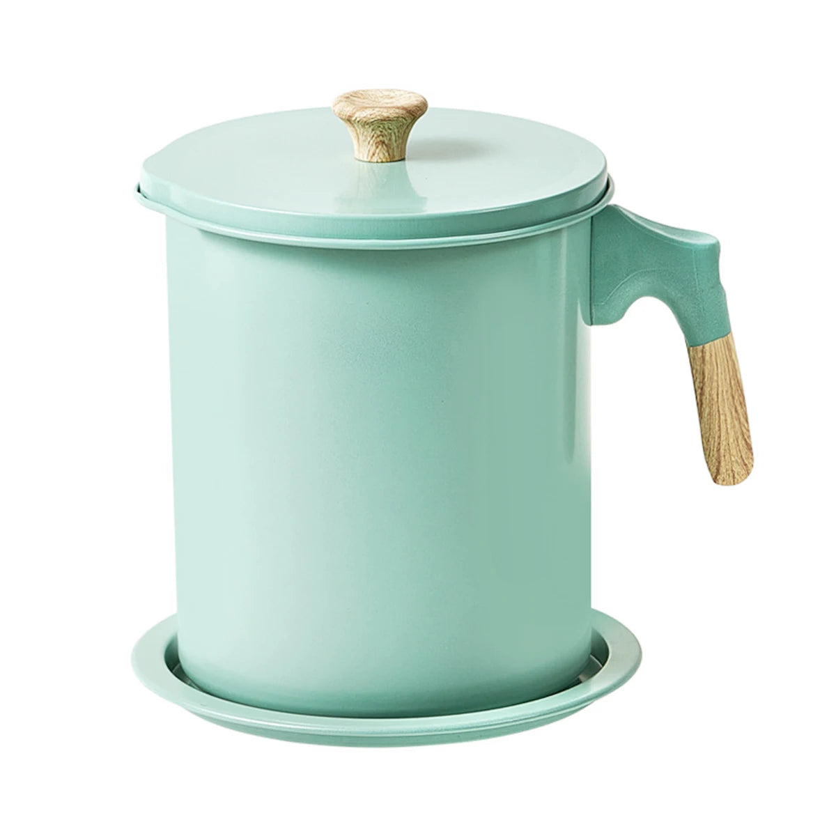 1PC Bacon Grease Container With Strainer 1.4l Stainless Steel Oil Filter Pot Cooking Oil Storage Pot With Strainer