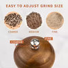 Classic 8-Inch Solid Wood Adjustable Pepper Mill