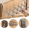 Retractable Over Door Hook Rack – 6 Hook No-Drill Organizer