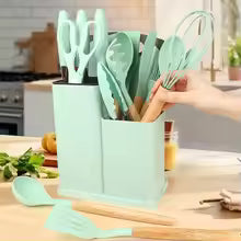 19Pcs Silicone Kitchen Utensils Set for Cooking and Baking