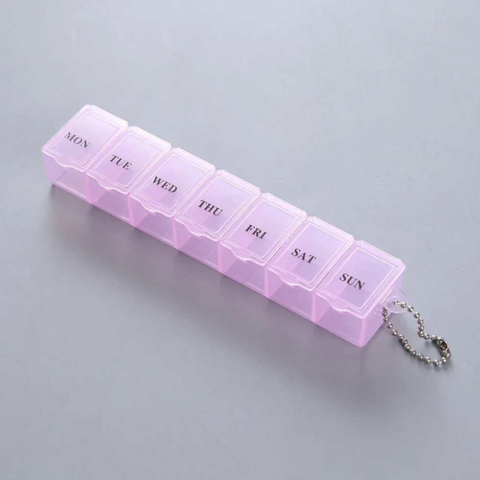 High-Durability Pill Organizer Box – Multi-Compartment (each) - Clarify.pk