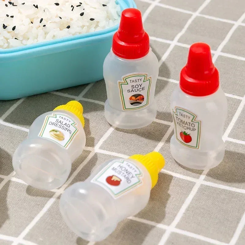 2pcs Spice Bottle Set – Ketchup, Salt & Seasoning Dispenser