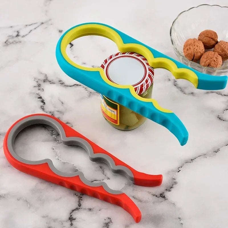 4-in-1 Multi-Function Opener Set – Bottle, Jar & Can Opener - Clarify.pk