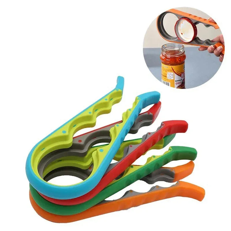 4-in-1 Multi-Function Opener Set – Bottle, Jar & Can Opener - Clarify.pk