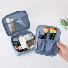Portable Cosmetic Storage Bag – Large Capacity Multi-Compartment Travel Organizer (Random) - Clarify.pk